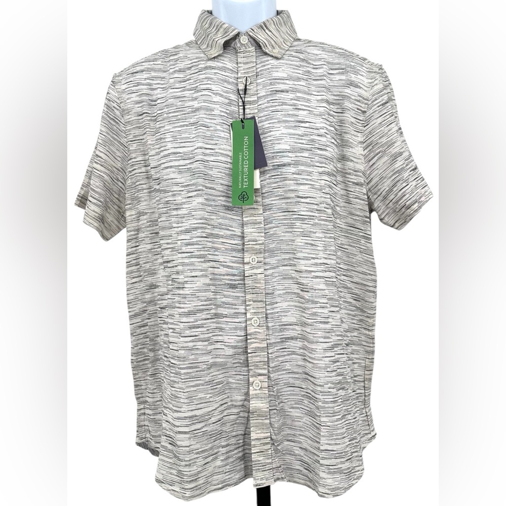 Report Collection Men’s‎ M Navy Cotton Short Sleeve Shirt NWT Sustainable Fibers